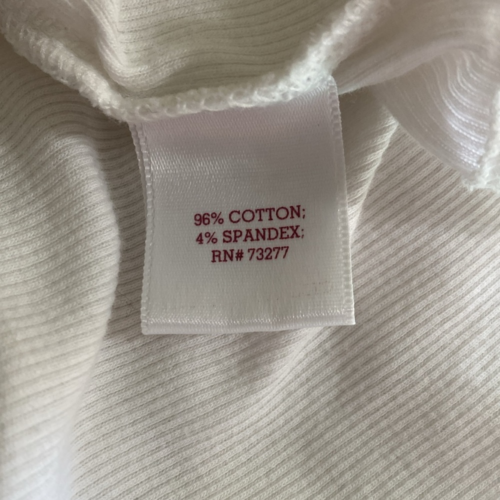 SO White Racer Back Ribbed Tank Top Size Medium - Picture 6 of 7